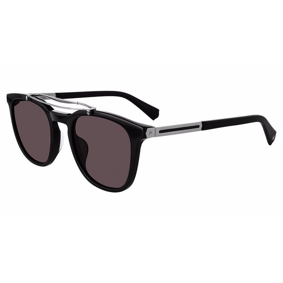 JOHN VARVATOS SUN SJV565 Sunglasses BLACK-SILVER-0BLS 52mm